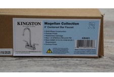 Kingston Brass - Magellan Two Handle 4" Centerset High-Arch Bar Faucet Chrome