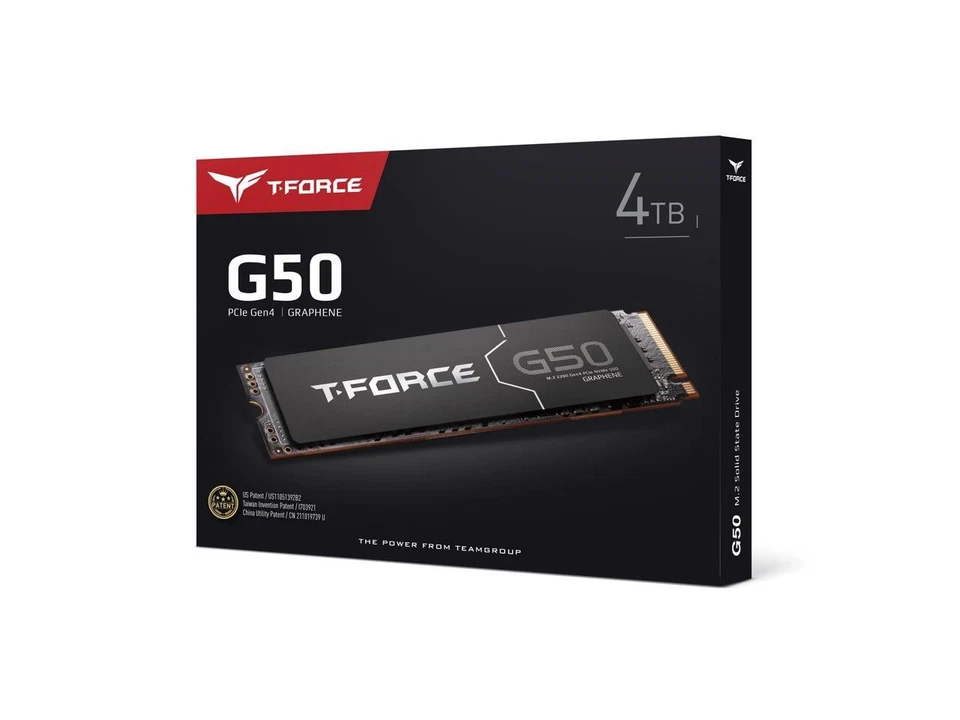 Team Group T-FORCE G50 M.2 2280 4TB PCIe 4.0 x4 with NVMe 1.4 TLC Internal Solid - Image 4 of 4