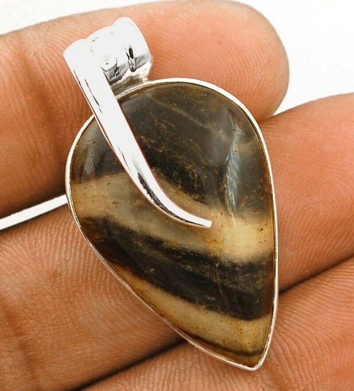 Natural Cocolite 925 Solid Sterling Silver Pendant Jewelry @5-1