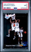 🔥1992 Upper Deck #1 NBA Draft Pick - SHAQUILLE O'NEAL #1 [ROOKIE] [PSA 9]