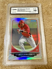 2013 Billy Hamilton Bowman Chrome #TP32 RC GMA GEM MT 10