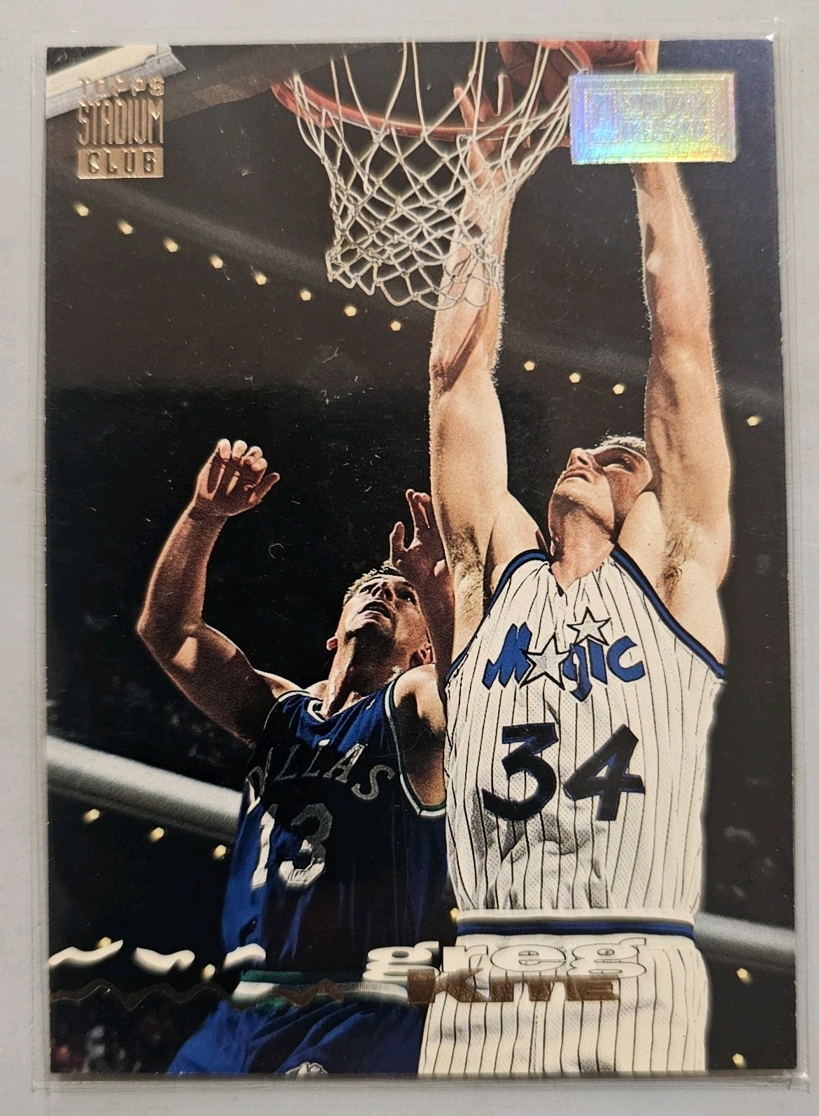 1993-94 Topps Stadium Club First Day Issue #75 Greg Kite Orlando Magic