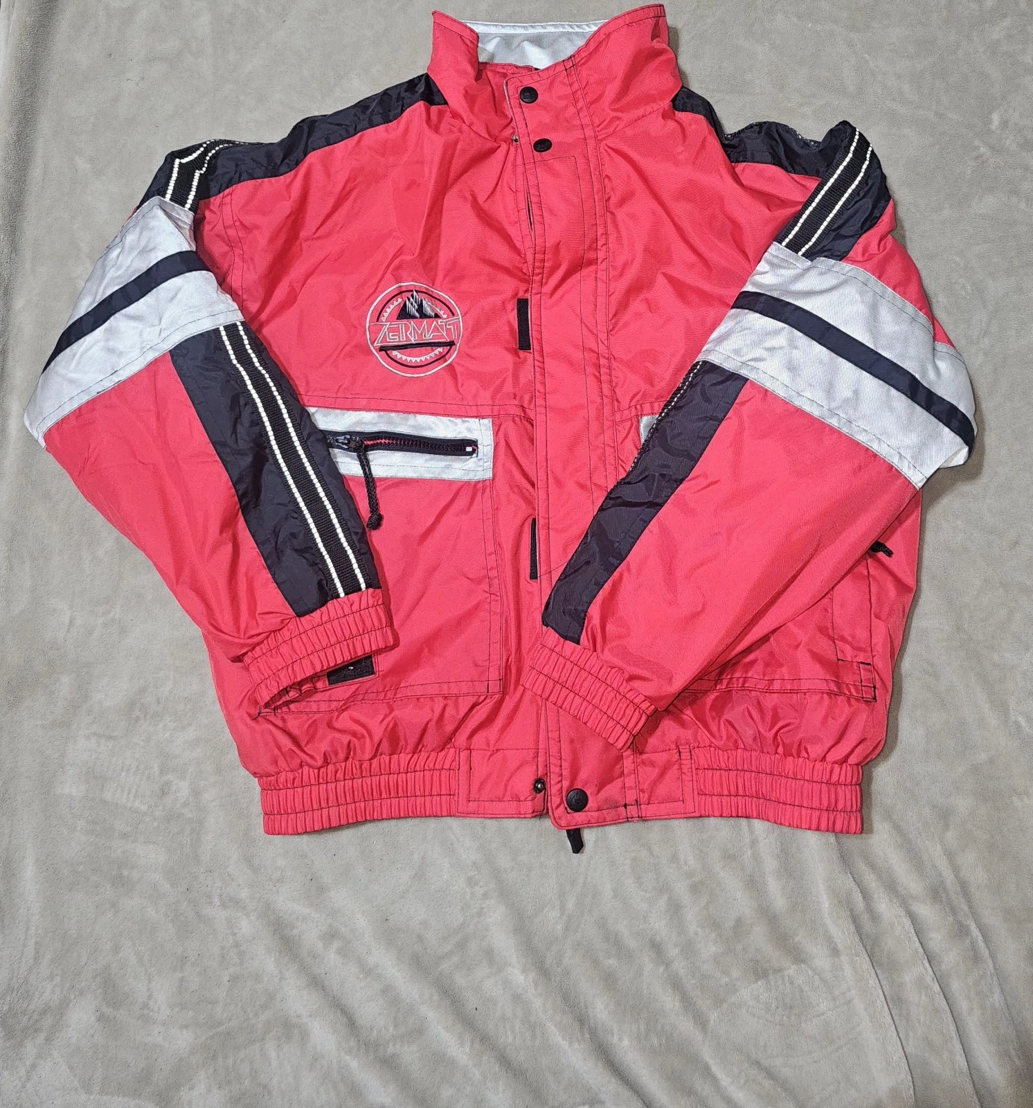 Vintage Zermatt 90s Red Ski Jacket Mens Size Large