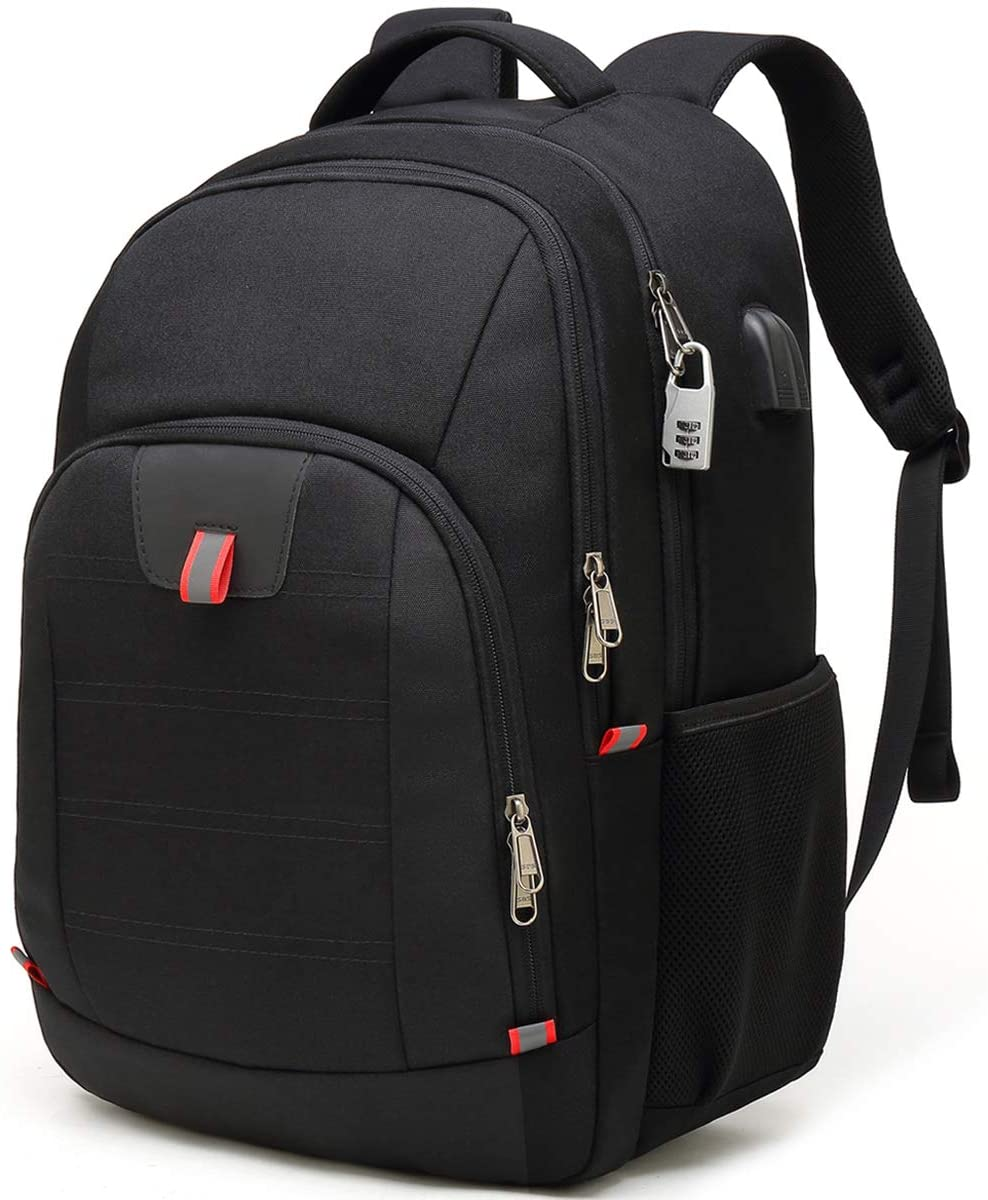 Anti-Theft USB Charging Laptop Backpack for Men - Large Business Travel Bag-image