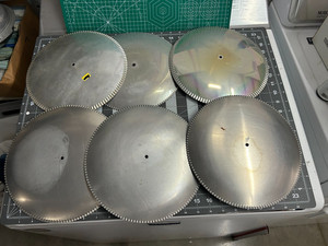 Used 6-pack lot Heat Shield Reflector For MidState Model 450 Indoor Gas Light