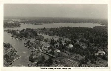 Canada Rainbow Lodge, Pickerel River, Ont., Ontario Original Vintage RPPC