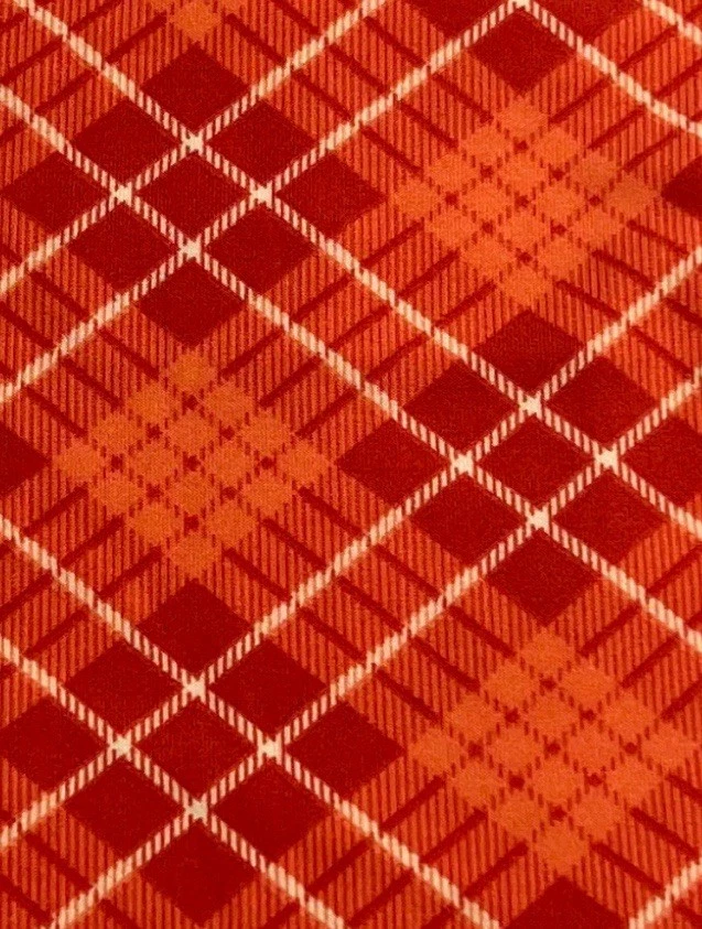 Leggings LuLaRoe OS Talla Única NARANJA SALMÓN Otoño Otoño Cuadros Cuadros Rayas Tartán Foto 3 de 4