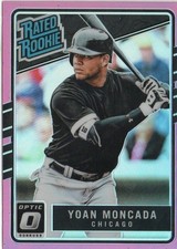 2017 PANINI DONRUSS OPTIC RATED RC #31 YOAN MONCADA PINK PRIZM