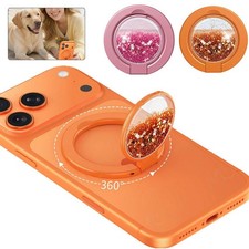 Quicksand Ring Magnetic Phone Holder for iPhone 17 Android O9Q9 T2O6