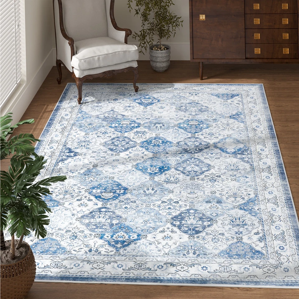 jinchan Area Rug Washable Living Room Rug Indoor Large Vintage Limited Edition - Image 3 of 4