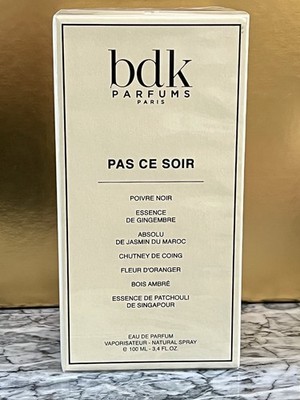 NEW/SEALED-BDK PARFUMS-PAS CE SOIR EDP 3.4oz/100mL