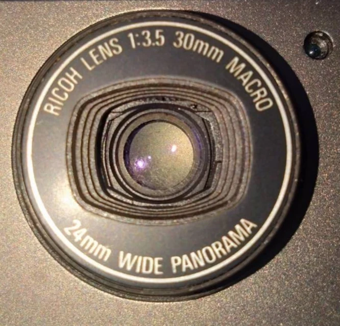 Câmera de Filme Compacta 35mm LCD Funciona [Exc+5] Ricoh R1 Cinza Point & Shoot Do Japão - Imagem 4 de 4