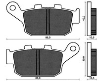 1 Paar Hintere BremsbeläGe FüR Honda Pantheon [Fes] 125IE 2003-2004