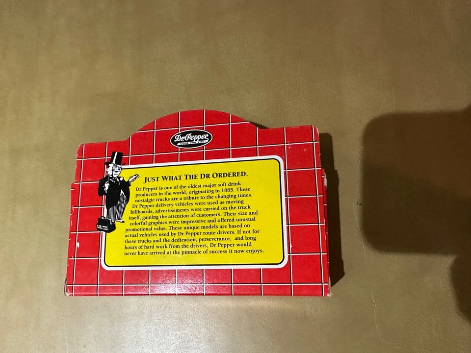 NEW DR. PEPPER DIE CAST COLLECTIBLE SOUVENIR 1928 CHEVY PICK UP #36009 - Image 3 of 4