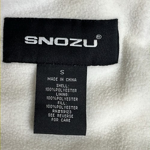 Snozu Brown, White and blue snow ski zip up Jacket - size small - Picture 9 of 16