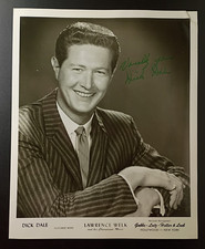 1960's DICK DALE 8x10 Photo Autographed featured with the Lawrence Welk Show