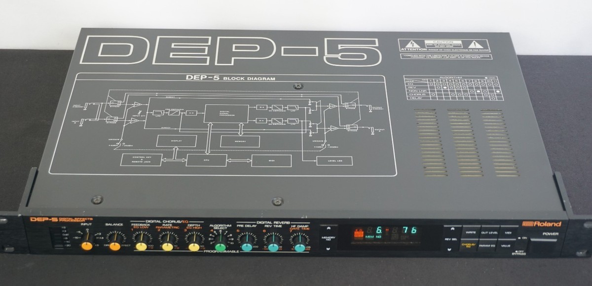 Roland DEP-5 Vintage 80's Digital Multi Effects Processor 1U Rack