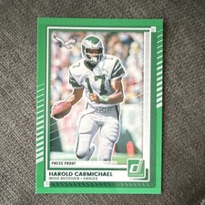 Panini 2025 Donruss Harold Carmichael Press Proof Green #118 Philadelphia Eagles