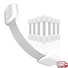 Plastic Cabinet Latches Child Safety Easy Install Nylon Straps Durable Hardware