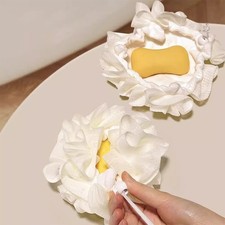 Soap Bath Balls Foam Rich Dense Elastic Drawstring Soft Comfortable Gentle Bath