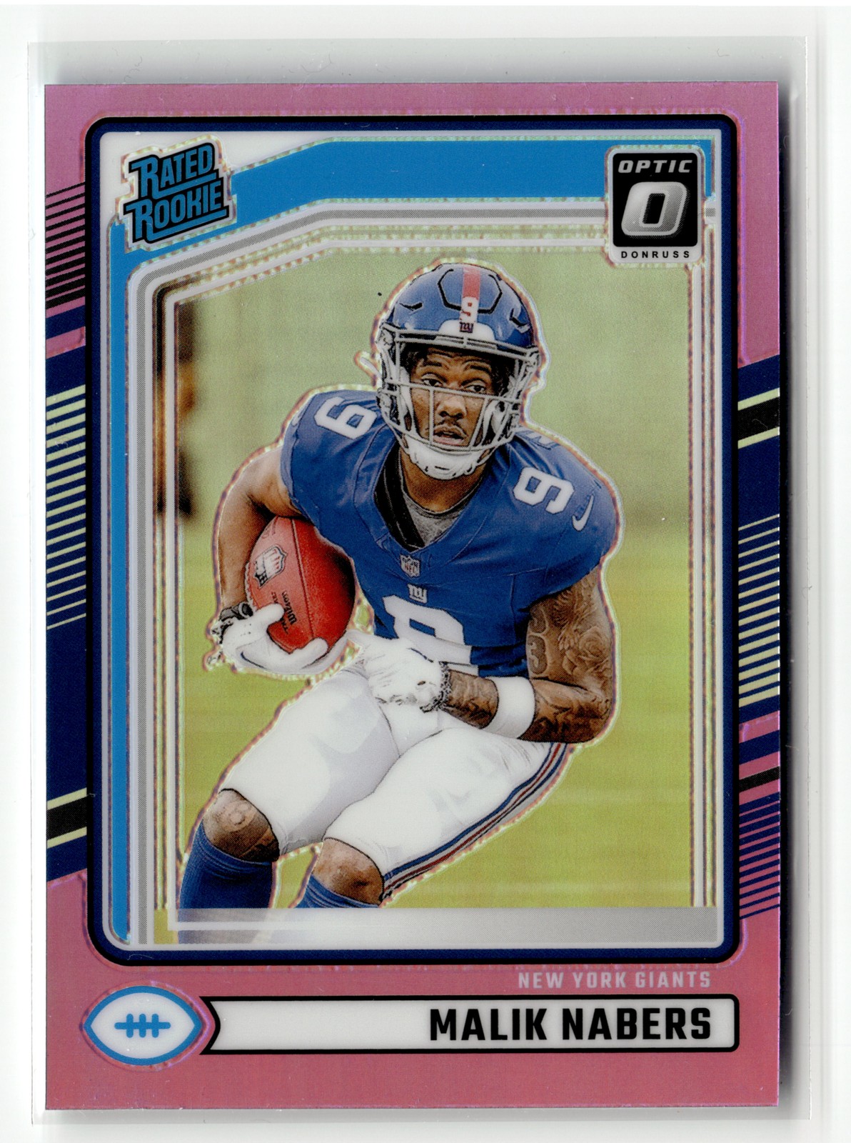 Malik Nabers 2024 Donruss Optic Preview Pink Rookie New York Giants #383