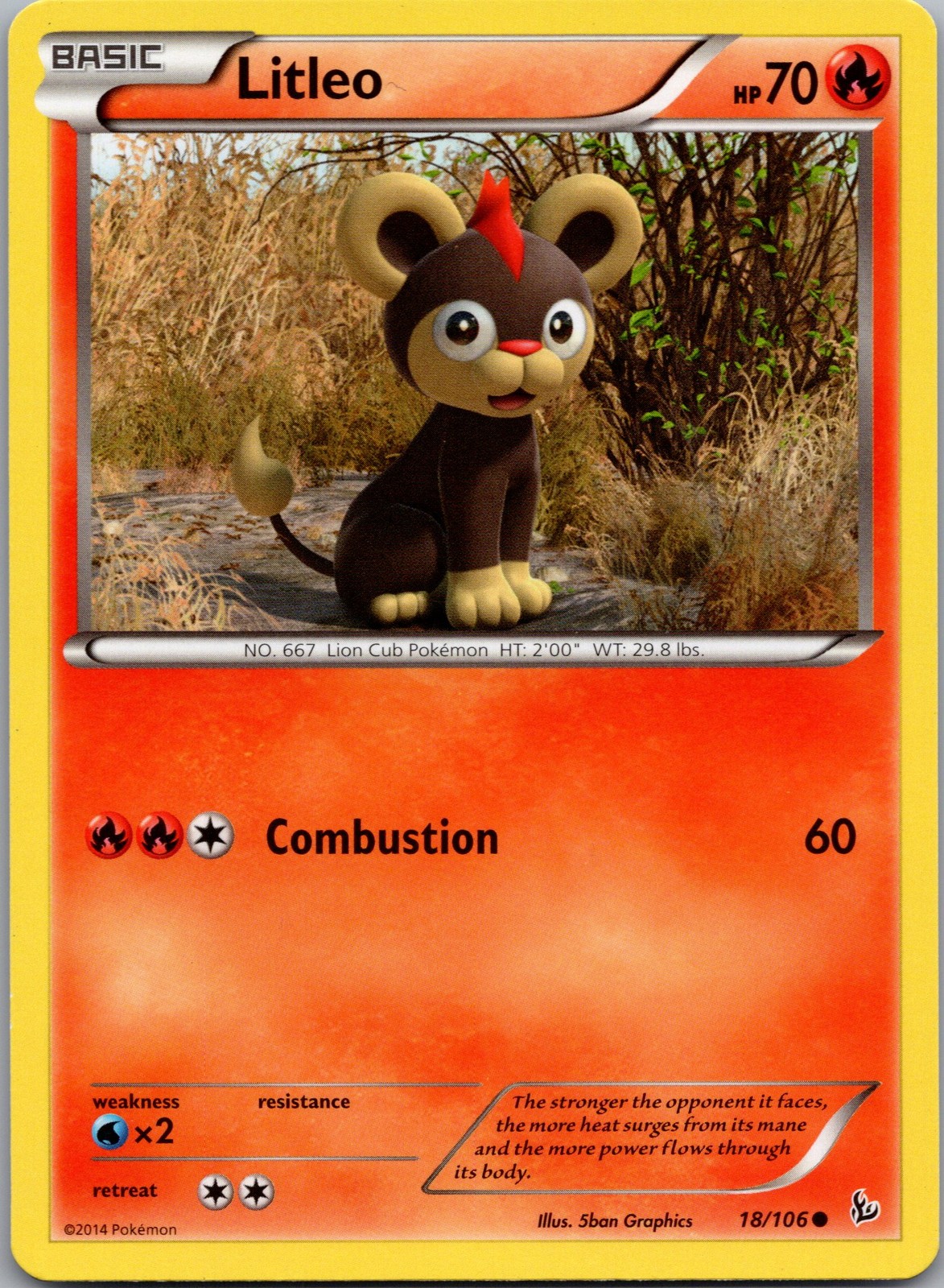 Litleo (18) Common XY - Flashfire 18/106 NM