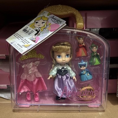 NEW Disney Animators' Collection Sleeping Beauty AURORA 5'' Mini Doll Play Set