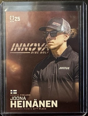 DGPT 2025 Joona Heinanen Bronze Disc Golf Trading Card Serial #9/10