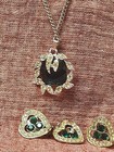 Sarah Cov Collection Green  Necklaces Clip On Earrings . See Pic For Condition — photo 1