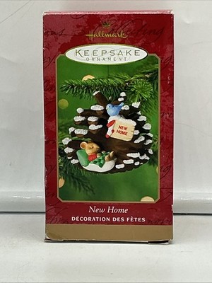2000 Hallmark Keepsake Ornament New Home Home Sweet Home Mouse Pinecone