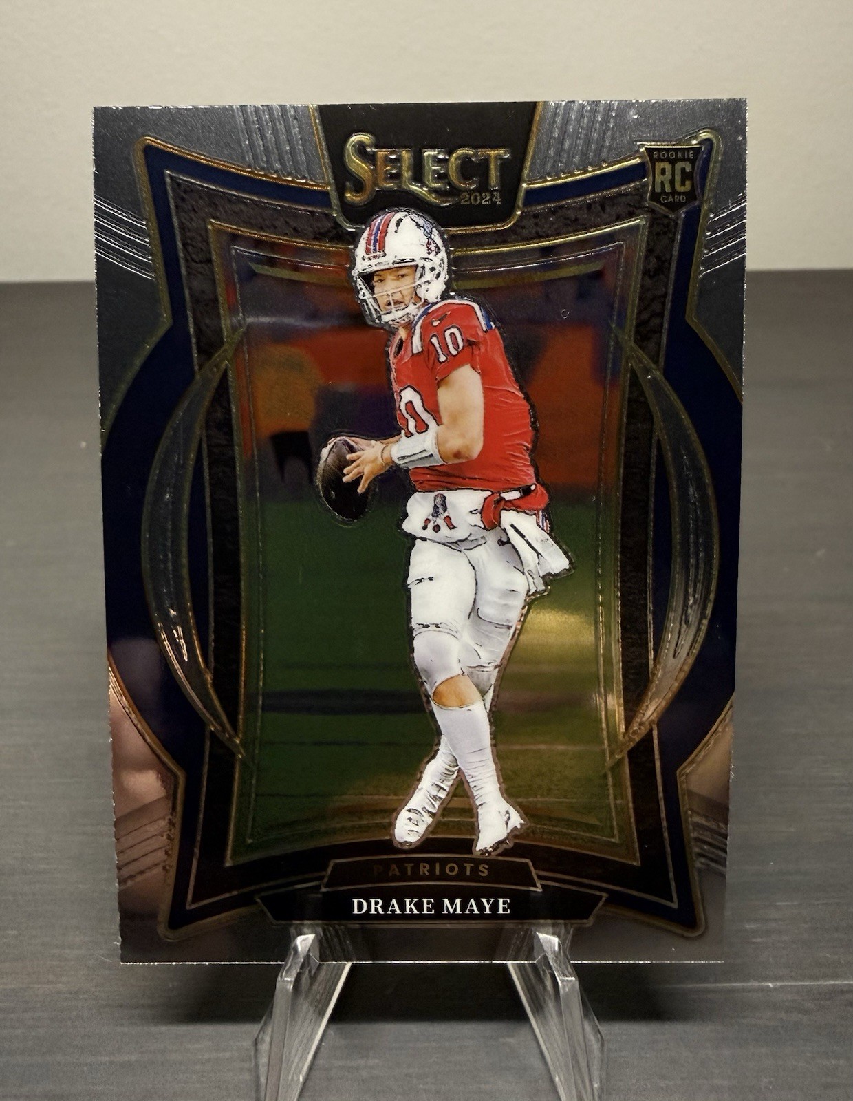 2024 Panini Select #27 Drake Maye Rookie Concourse New England Patriots (RC)
