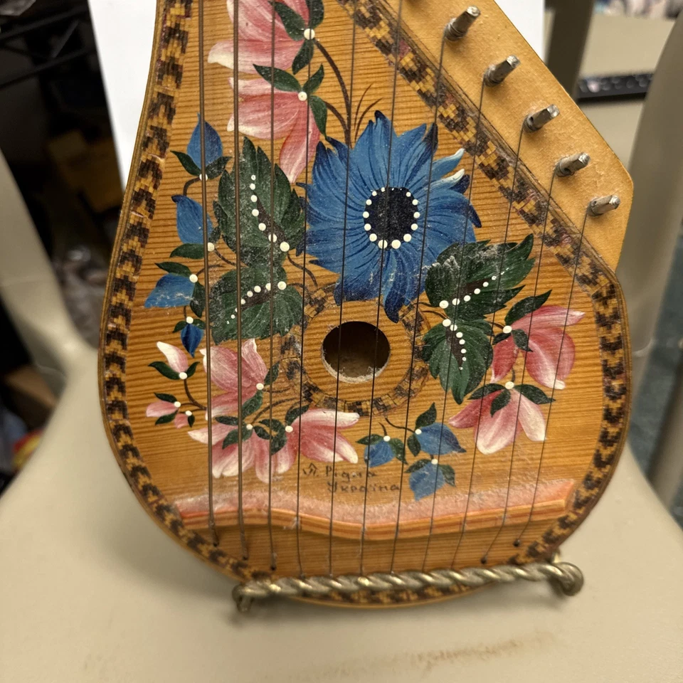 Bandura Instrumento Folclórico URSS Bandyra Soviética 15 pulgadas = 37,5 cm De Colección Funcionando Excelente Foto 2 de 4