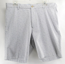 Peter Millar Hibiscus Floral Shadow Print Golf Shorts Mens 36 9" Lightweight