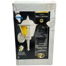 Hampton Bay Exterior Wall Lantern White Porch Light 240204 NEW