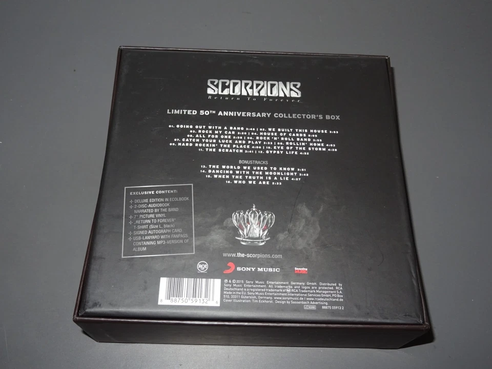 SCORPIONS - RETURN TO FOREVER / 50TH COLLECTOR'S BOX-SET 2015 (MINT-) & T-SHIRT - Bild 2 von 3