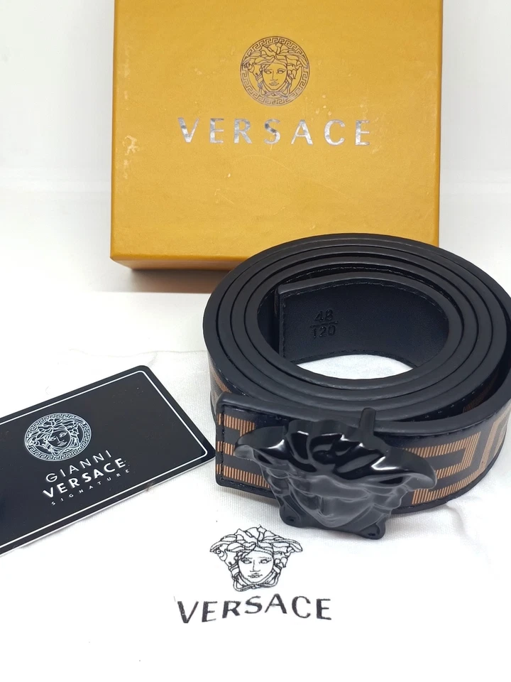 Auténtico Cinturón Versace Premium para Hombre con Envío Gratis a Todo el Mundo - 120cm Foto 3 de 4