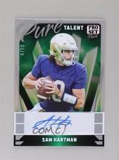 2023 Leaf Pro Set Pure Talent Clear Silver Spectrum 4/15 Sam Hartman Auto 1co7