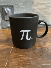 Givenchy Paris Pi Symbol Oversized Mug A Sign Of Intelligent Life 4.5x 4" Black