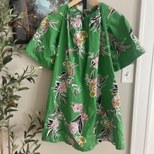 NWT Free People Sunrise Combo Jodie Dress Tunic Floral Print Green Women's Small