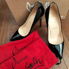 Christian Louboutin High Heels Paris schwarz 22,5 cm 11 cm rote Sohle