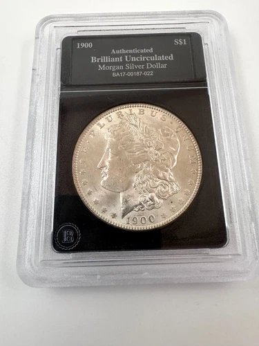 1900 Morgan Silver Dollar BU – Authenticated – 90% Silver – $1