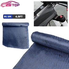12" x 5FT Twill Weave Blue Carbon Fiber Fabric Cloth Resin 3K, 9oz, 12" x 59"