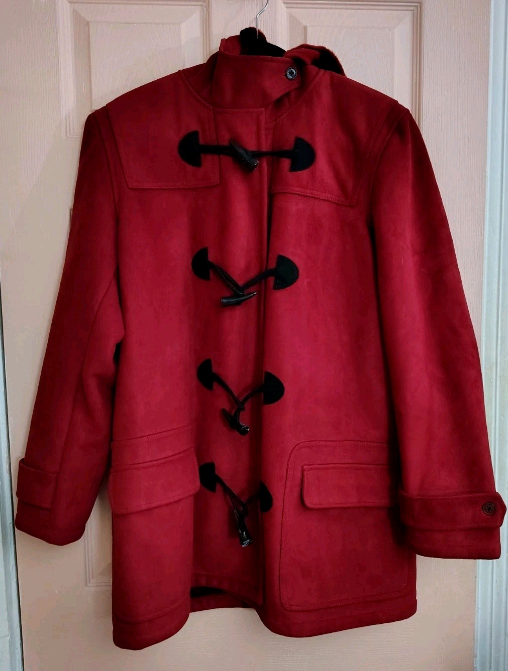 Chaps Red Large Acrylic - Polyester Winter Coat - image 1
