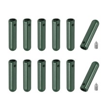 12 Pcs Shoelace Tips with Screw, Alloy 25mm Aglets End Tip for DIY, Dark Green