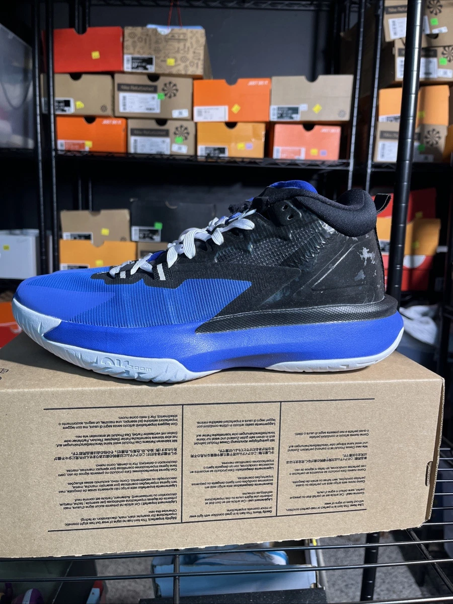 NIKE Air Jordan Zion 1 Mens Black/White/Royal Blue \