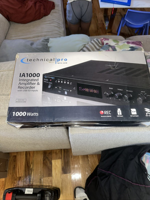 Technical Pro Integrated 1200 Watts Amplifier w/ USB, SD Card