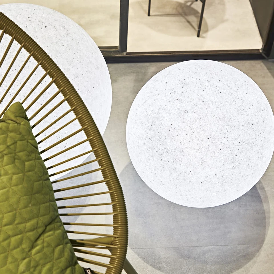 Outdoor Kugelleuchte DORIS, IP44, E27 max. 60W, Graniteffekt-Kunststoff, Ø 30cm, - Bild 3 von 4