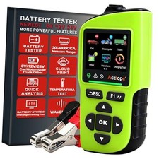 BT90 PRO 2-360Ah Battery Tester with Cloud Printing, 30-3800 CCA, Green