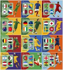 CENTRALAFRICA 2026 MNH** Football Mexiko - USA - Canada + Flags #201 SELECTION