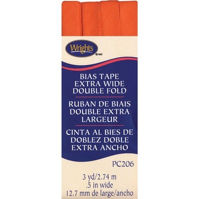Wrights Doppelfaltung Schrägband 0,5''X3yd-Orangenschale - 117-206-2197
